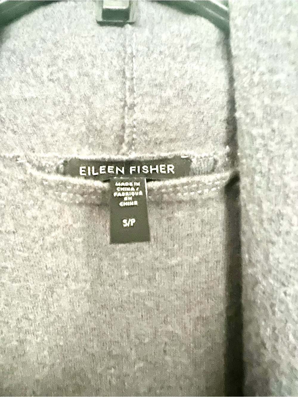 Eileen Fisher Ombre Boiled Wool Open Coat, Size Small - Picture 8 of 14
